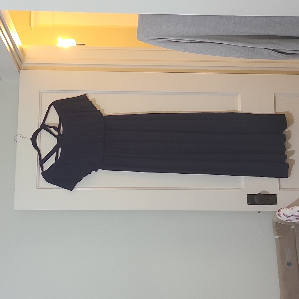 Blue maternity dress